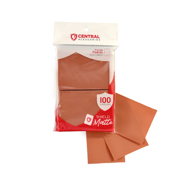 Central Shield – Matte: Marrom Pastel